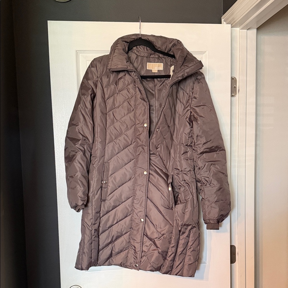 Michael Kors Taupe Puffer Jacket